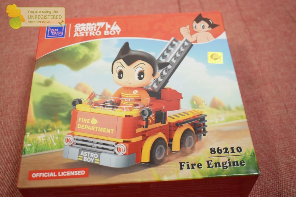 Pantasy Astro Boy Fire Engine Buildable Brick Block Set 86210 #