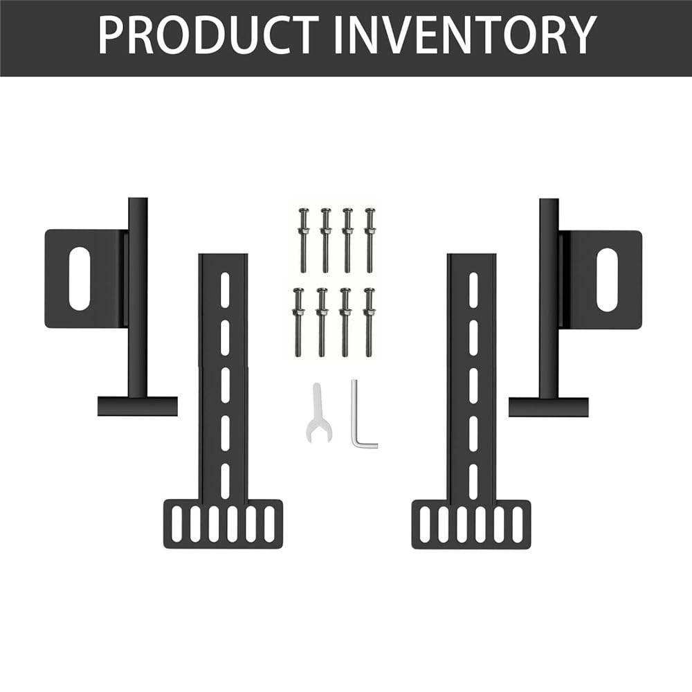 Adjustable Headboard Brackets for Metal Bed Frame Universal Brackets for Head...