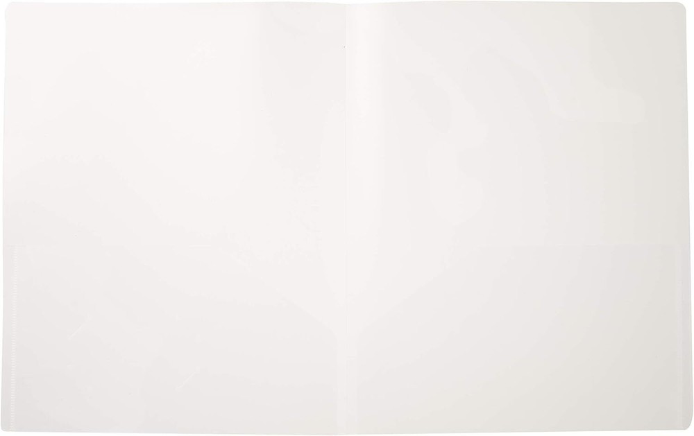 Filexec 2-Pocket Folder, Business Card Die-Cut, Translucent Clear (Pack