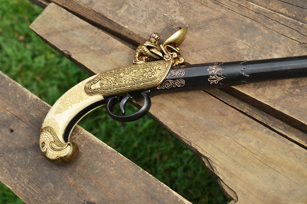 Russian 18th Century Flintlock Pistol - Tula Russia - Colonial - Denix Replica