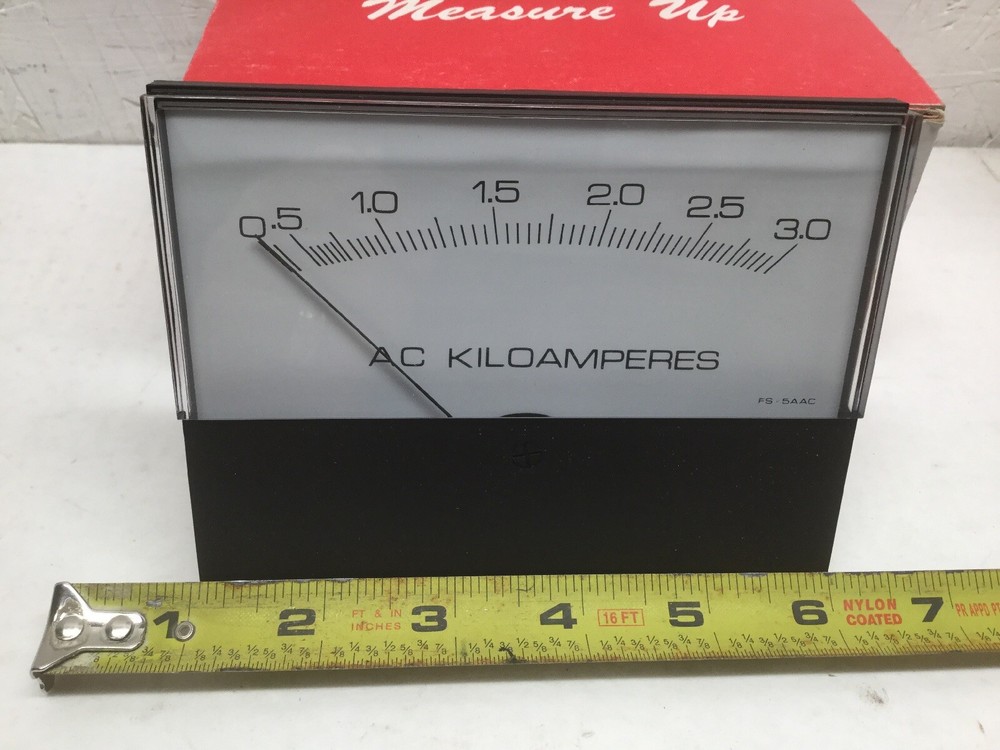 Modutec Metermaster 4S-AACX-3000-XX Panel Meter 0-3 AC Kiloamperes