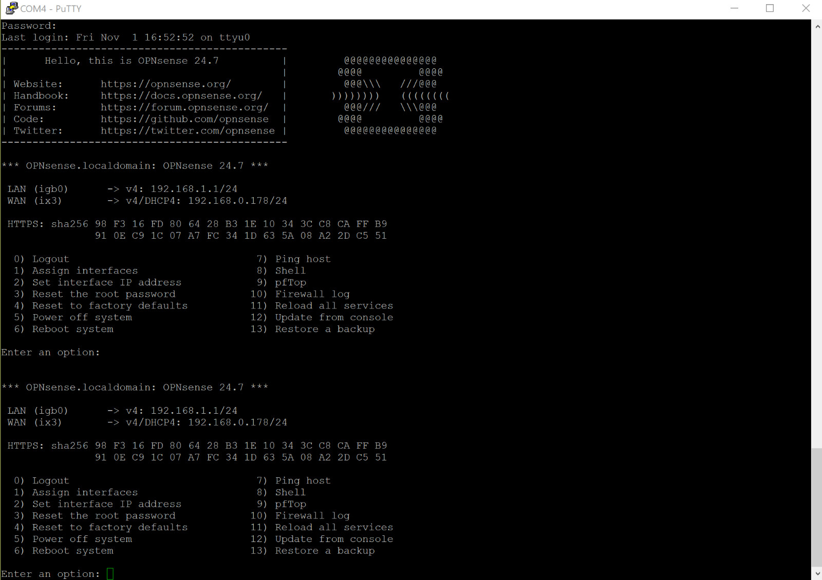 OPNsense, pfSense, Gigabit Firewall + Router + VPN, 16GB RAM, 120GB SSD, 6 Ports