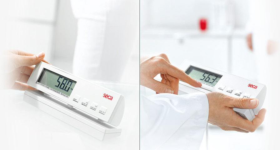 SECA 869 Digital Floor Scale with Remote Display in kg/ lbs
