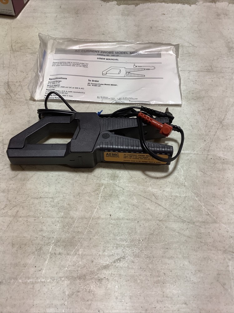 AEMC Instrument AC Current Probe 1201.07 Model MD013
