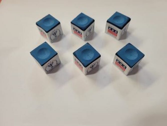 Silver Cup Billiard Chalk - 6 pack (Blue)