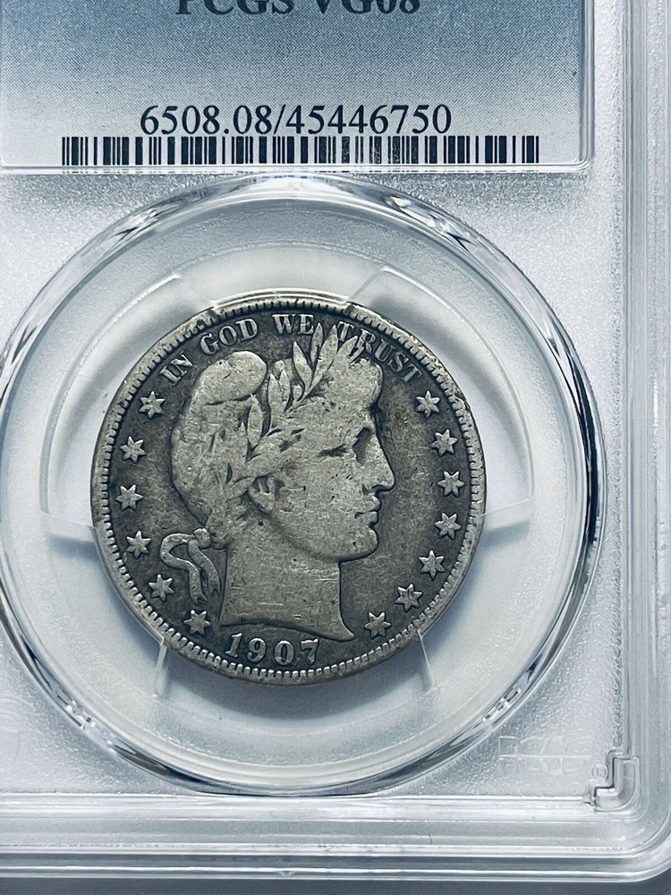 1907 Barber Half Dollar PCGS VG08