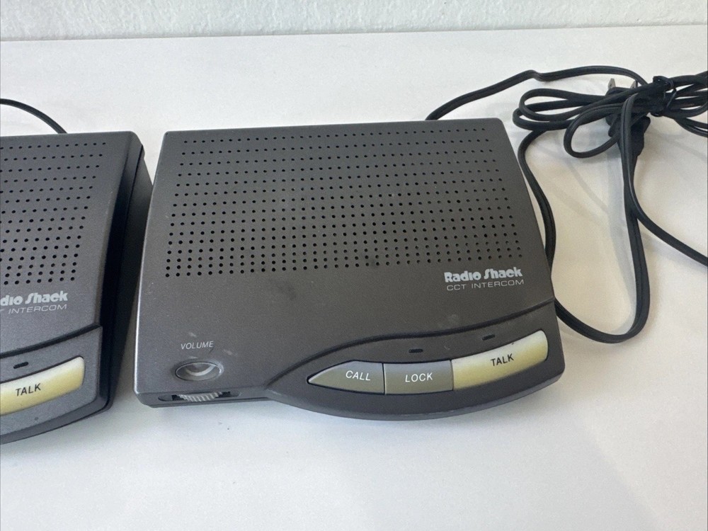 RadioShack CCT Intercom System - Gray (43-225) Unit A & Unit C *MISSING UNIT B*