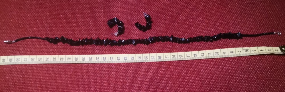 Onyx Necklace and earring set