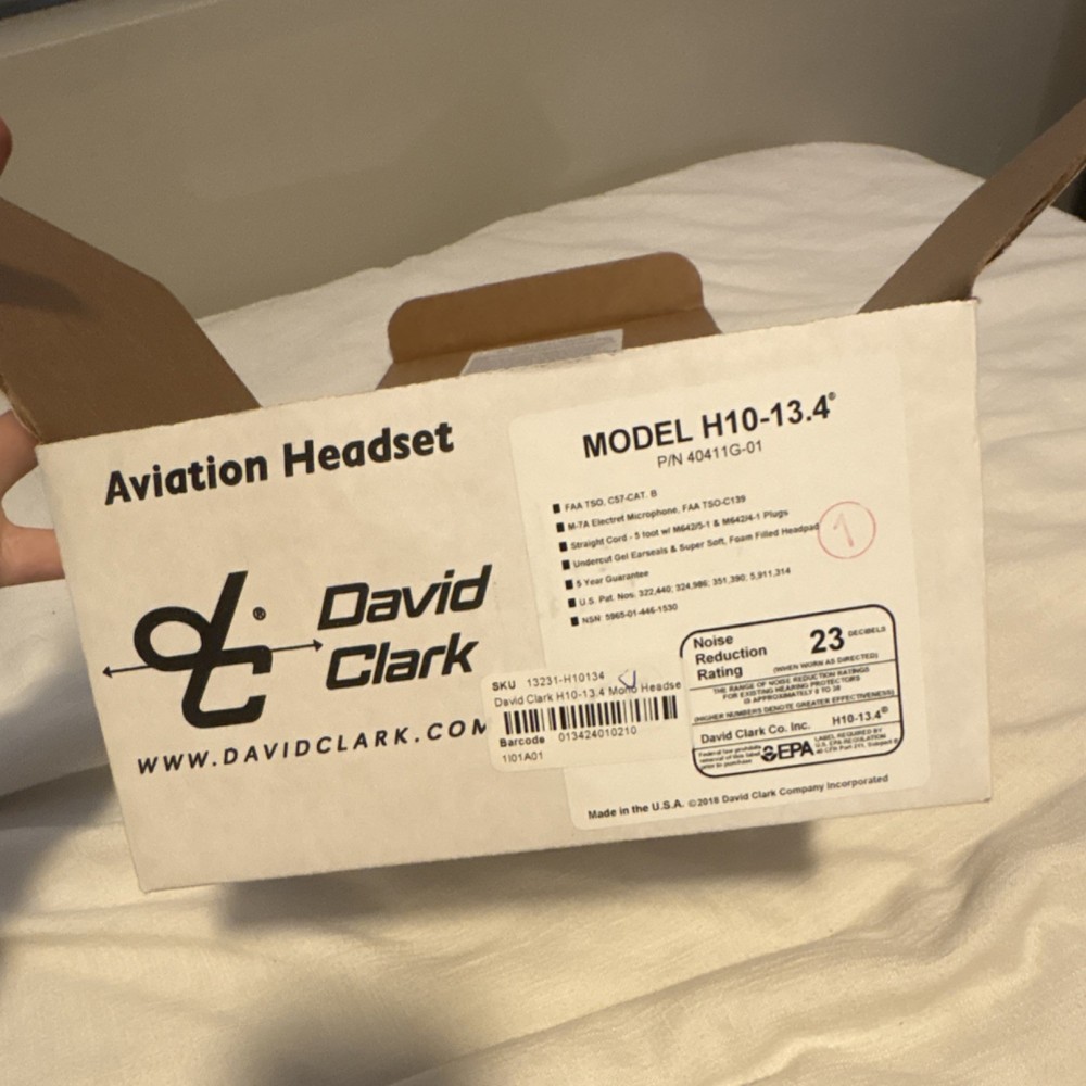 David Clark H10-13.4 Aviation Headset