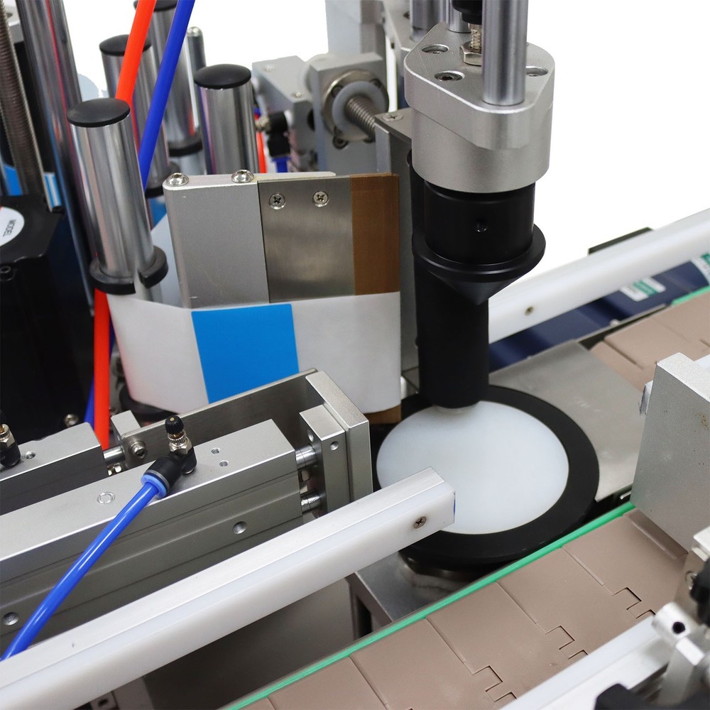 TECHTONGDA Automatic Round Bottle Label Applicator Fixed Point Labeling 110V