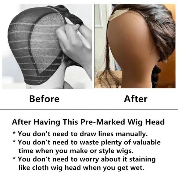 23 Inch Wig Making Mannequin Head for Wigs
