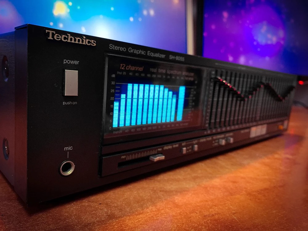 TECHNICS SH-8055 🌈RaRe🌈 Vintage Stereo Graphic Equalizer
