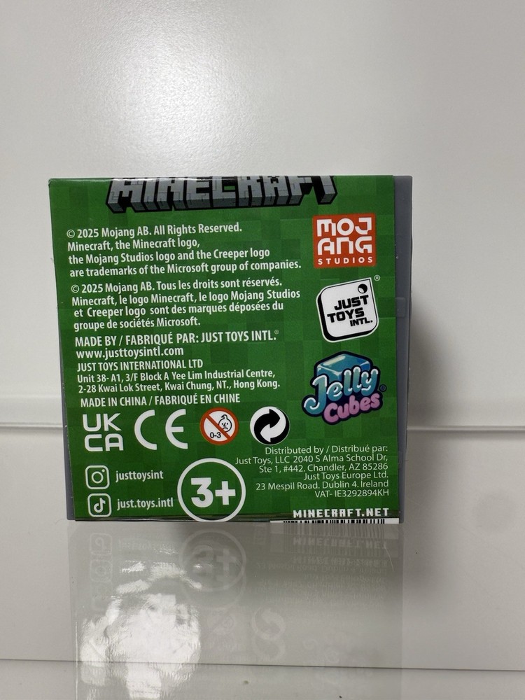 Minecraft Jelly Cube Blue Squishy Like Needoh New Sealed