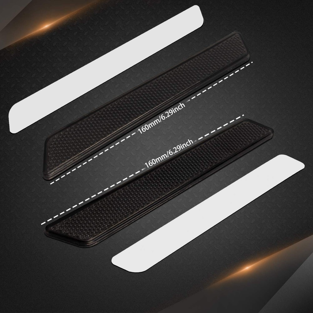 Black Saddle Bag Reflector Inserts Latch Covers Compatible with 2014-2020 Har...