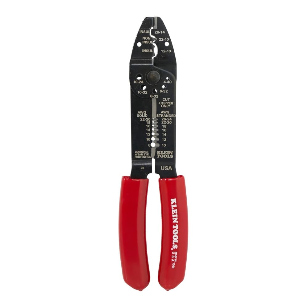 Klein Tools 1001 Multi Tool, Made in USA, Wire Stripper / One Size, Red