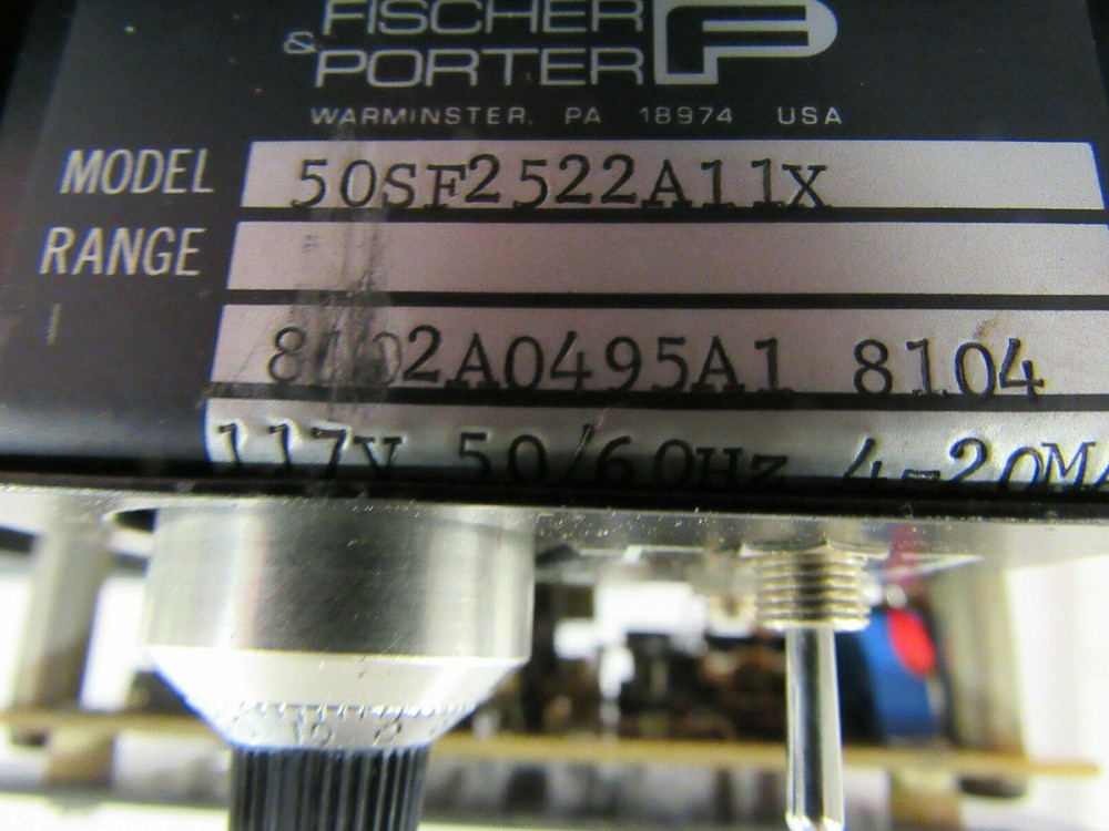 FISCHER & PORTER 50SF2522A11X MAGNETIC FLOWMETER CONTROLLER ***XLNT***