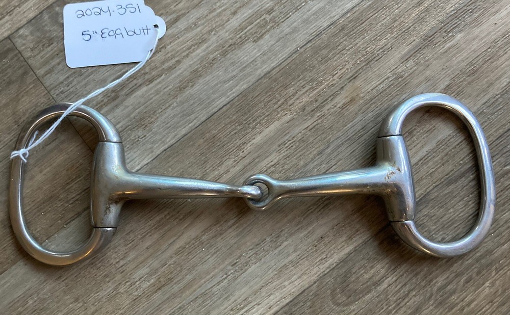5” Stainless Eggbutt Horse Equestrian Bit - Used