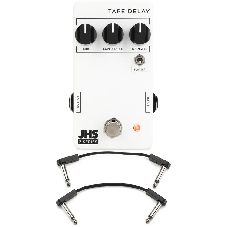 JHS 3 Series Tape Delay Pedal with EBS Patch Cables