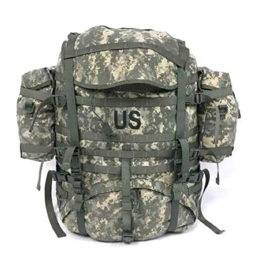 USGI MOLLE II ACU Large Field Pack Rucksack Complete w/ Sustainment Pouches NEW