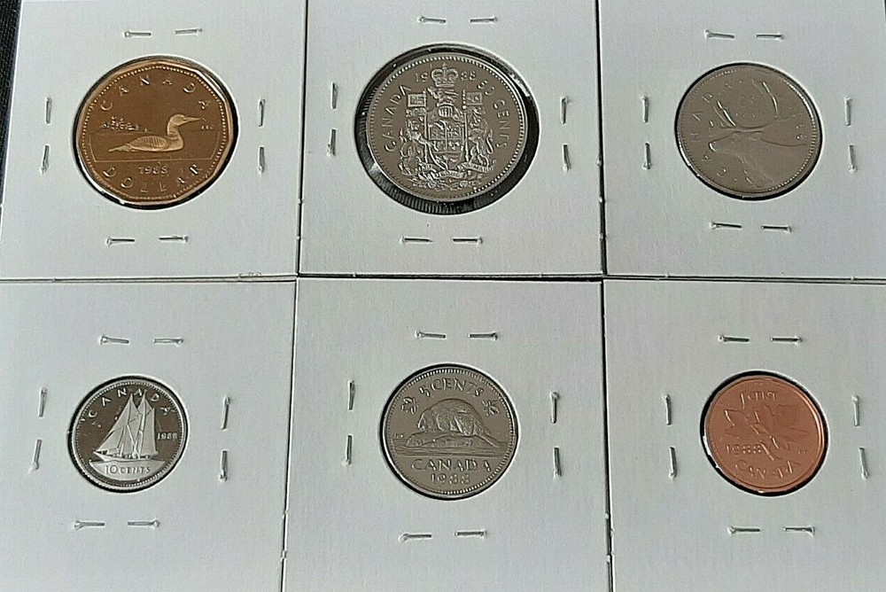 1988 Loonie Dollar Proof Set