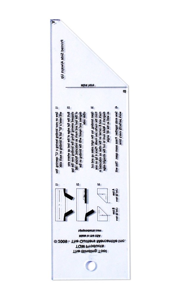 The Binding Tool 6" Acrylic Plastic TQMTBT