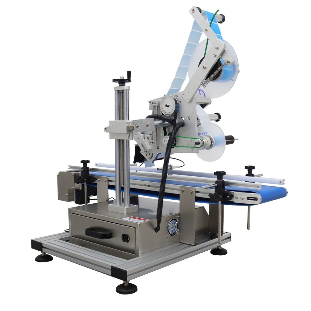 110V Automatic Plane Labeling Machine for Flat Surface Square Labeler 1.57-6.3in