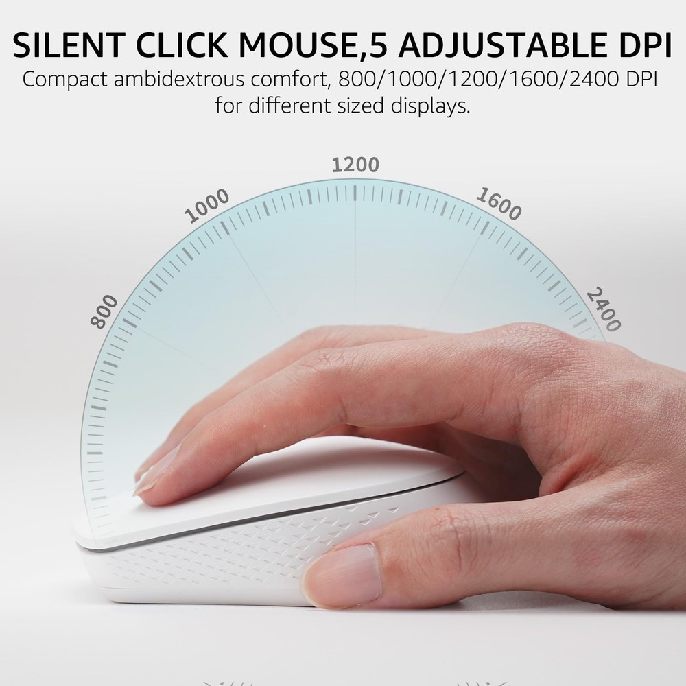 9010M MultiDevice Keyboard Mouse Combo 2.4GHz Bluetooth 5.0 Wireless Set