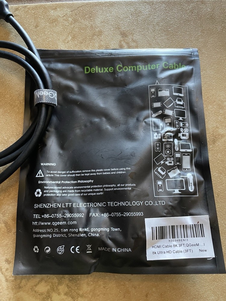 8 New In Package HDMI Cable (3FT)