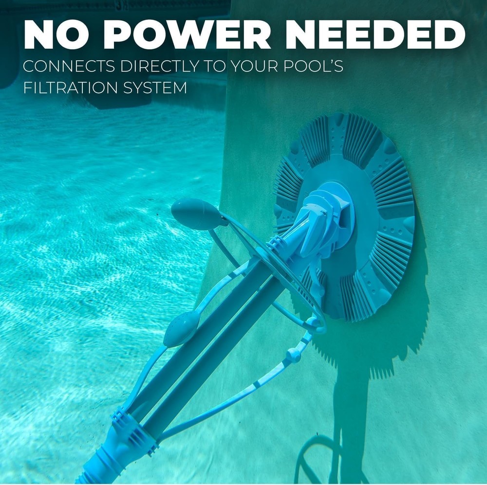 Automatic Pool Cleaner Sweeper Vacuum Pool Cleaner Sweep High Flow Side Sucti...