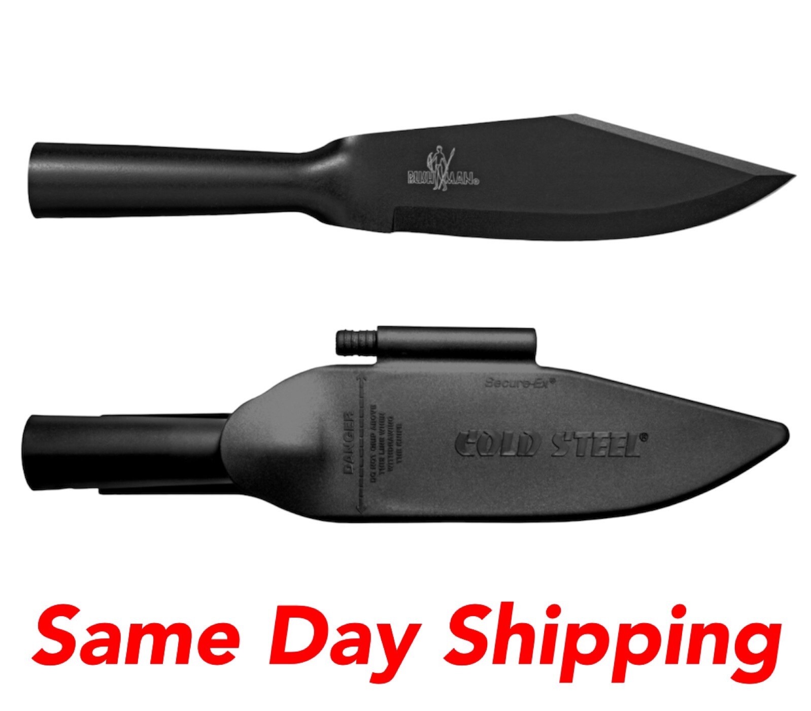 New Cold Steel Bowie Blade Bushman With Secure Ex Sheath & Fire Starter 95BBUSK