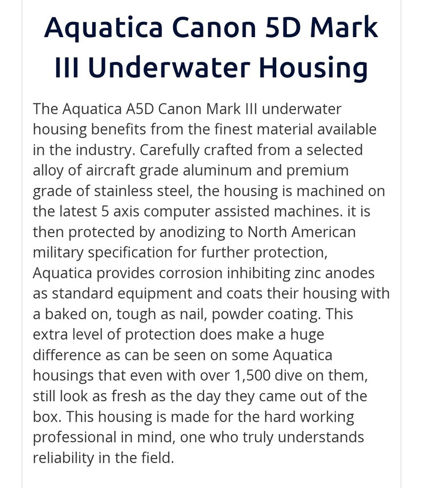 Aquatica scuba diving equipment