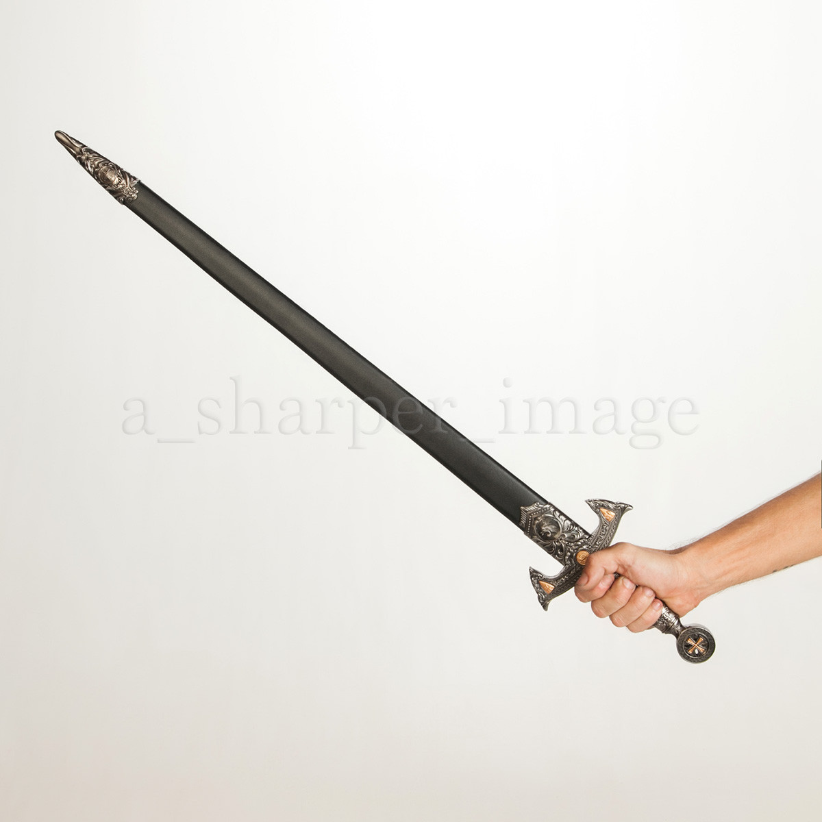 Medieval Templar Knight Crusader 30" Sword with Scabbard Renaissance Cosplay