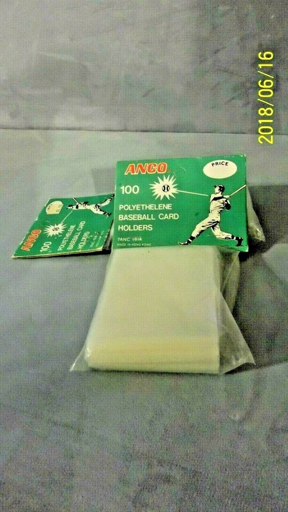 New Anco Polyethylene Baseball Card 100/Package