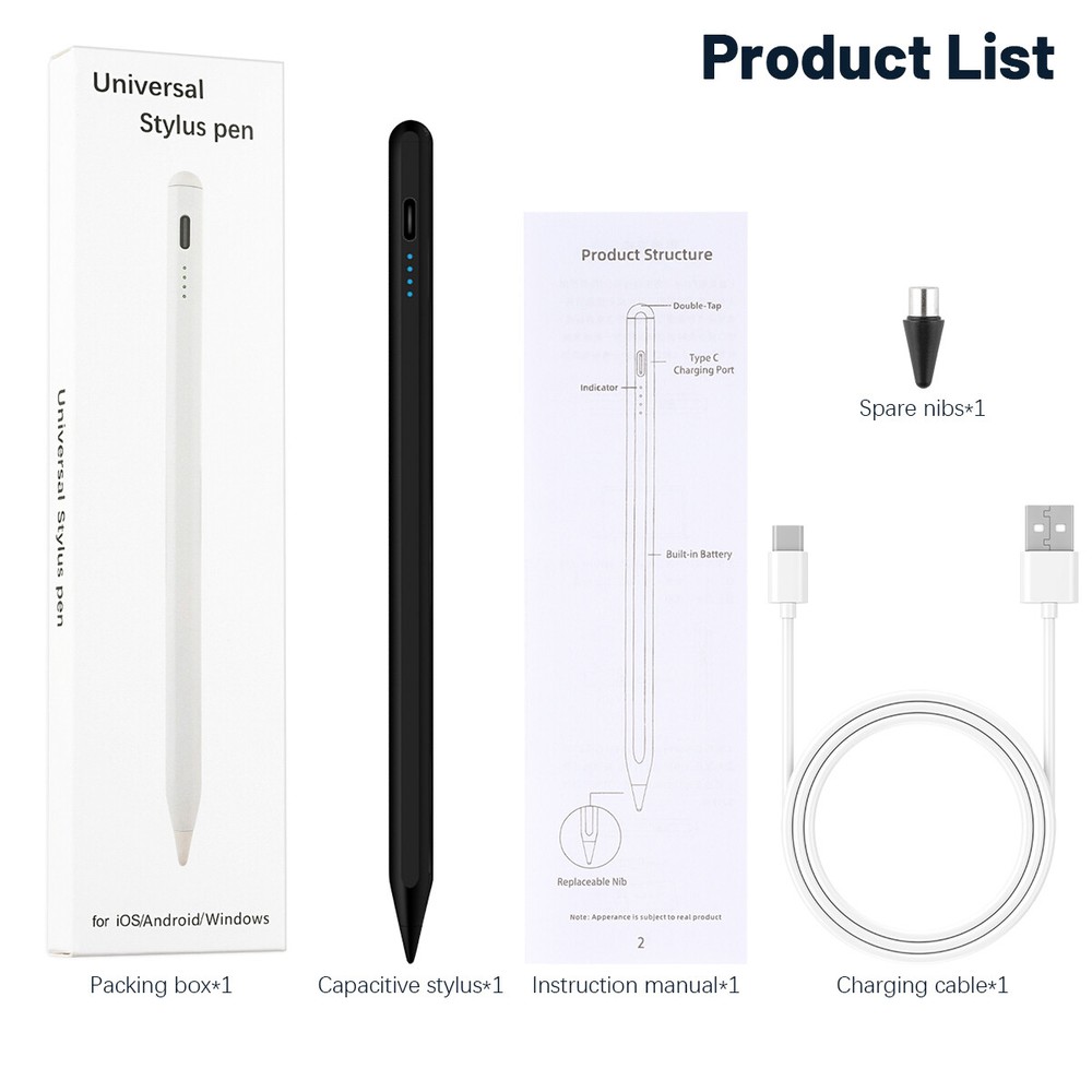 Sensitive Rechargeable Touch Screen Stylus Pencil Pen For iPad iPhone Tablet PC