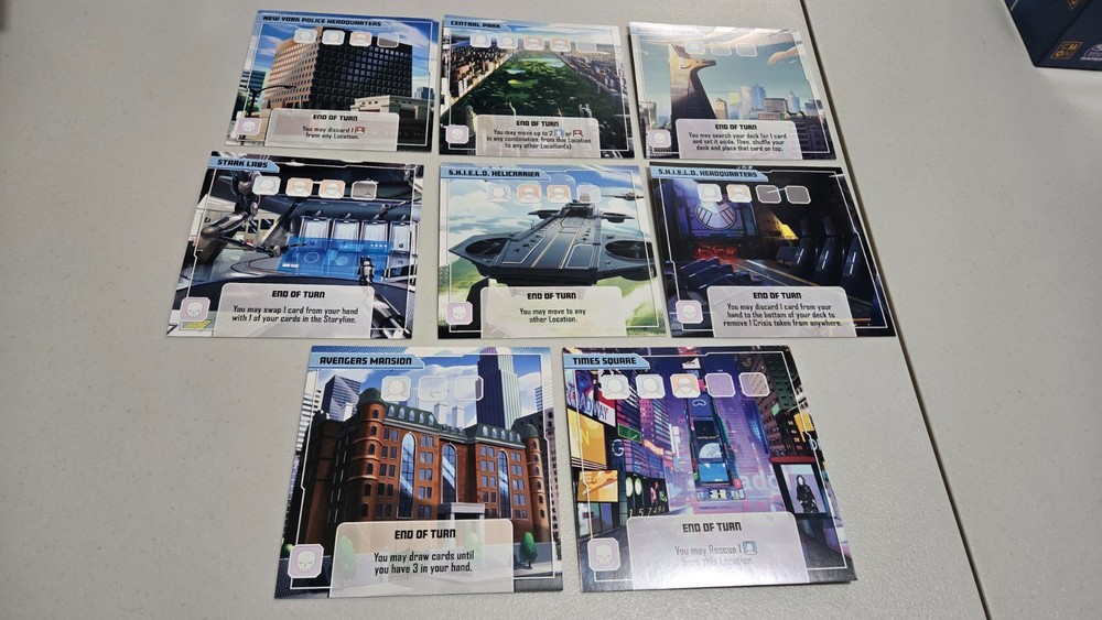 Marvel United Locations