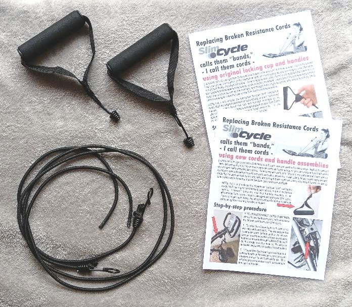 Replacement Resistance Cords & Handles for SlimCycle® Stationery Exercise Bikes