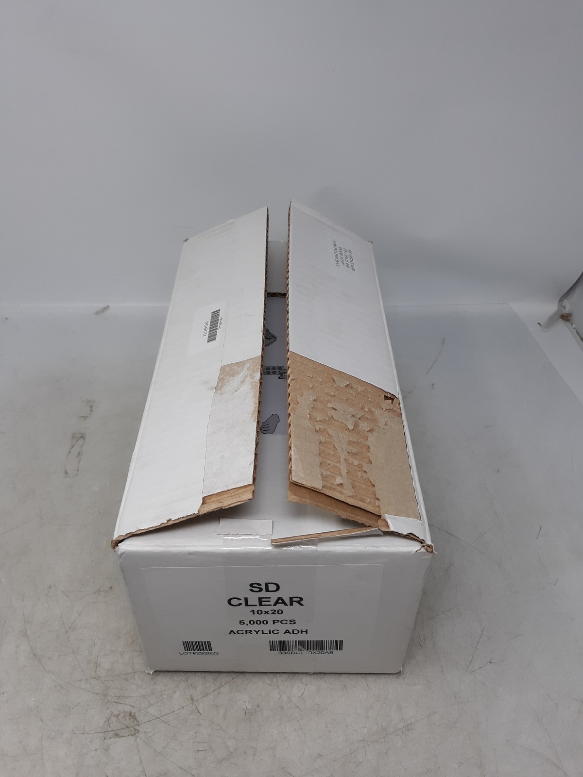 SD CLEAR 10x20 Acrylic Adhesive Door Stops 5000 PCS