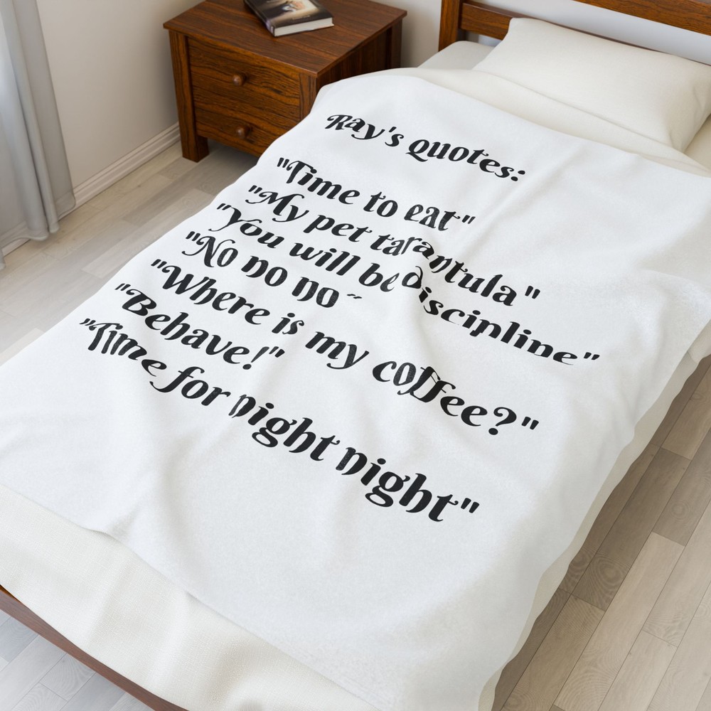Ray's Quotes Plush Blanket | Personalized Quote Throw