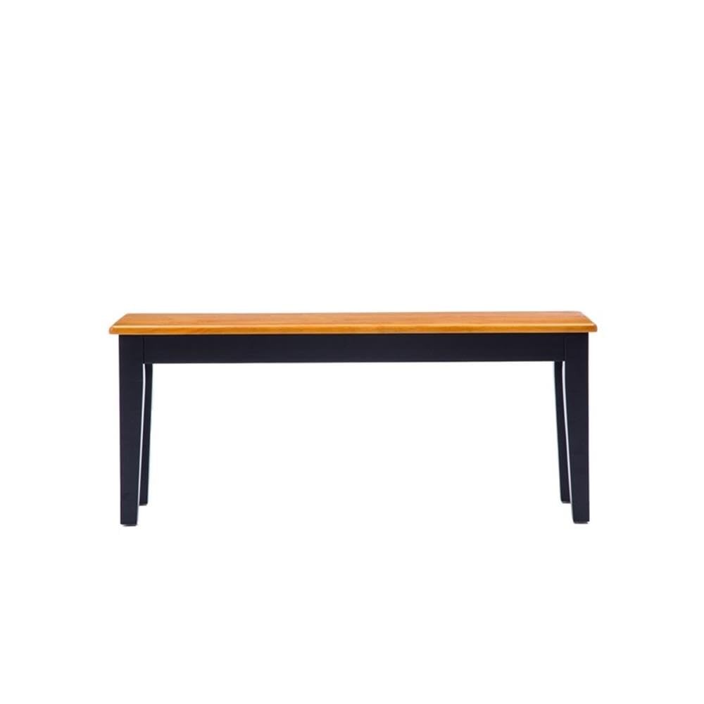 Boraam Shaker Bench, Black/Oak
