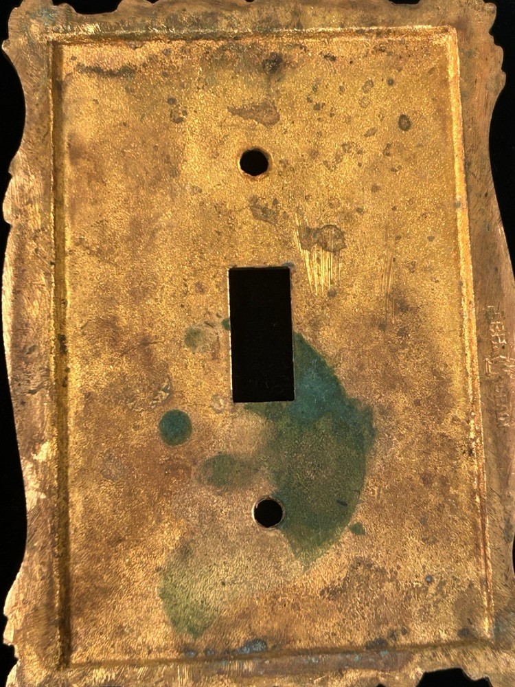 HPH Spain Solid Brass Switch Plates Cambron #483 Canopy Ornate Hardware Lot