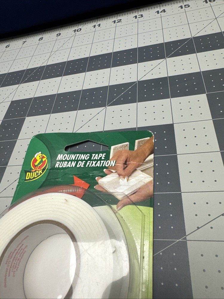 Duck® Permanent Mounting Tape, 3/4" x 60”, White