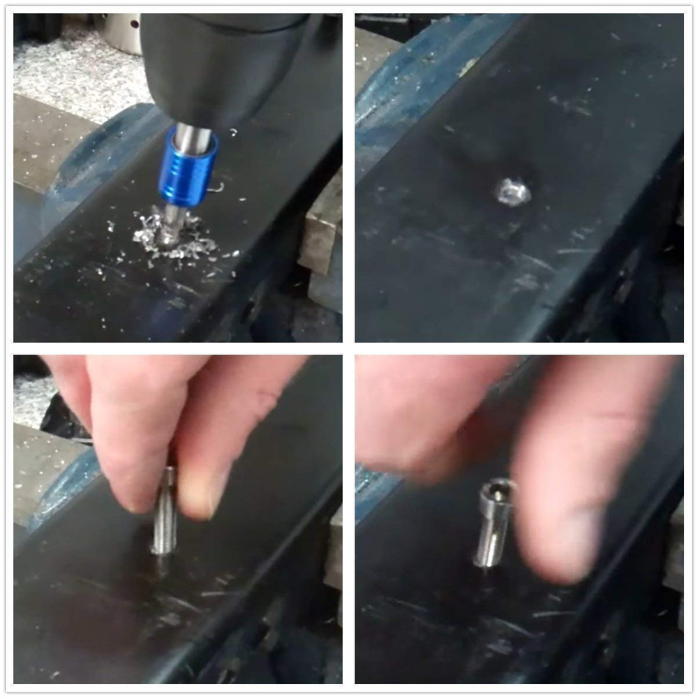 MALAYAS 6 Packs Combination Drill & Taps Bit Set, Screw Tapping Threading Too...