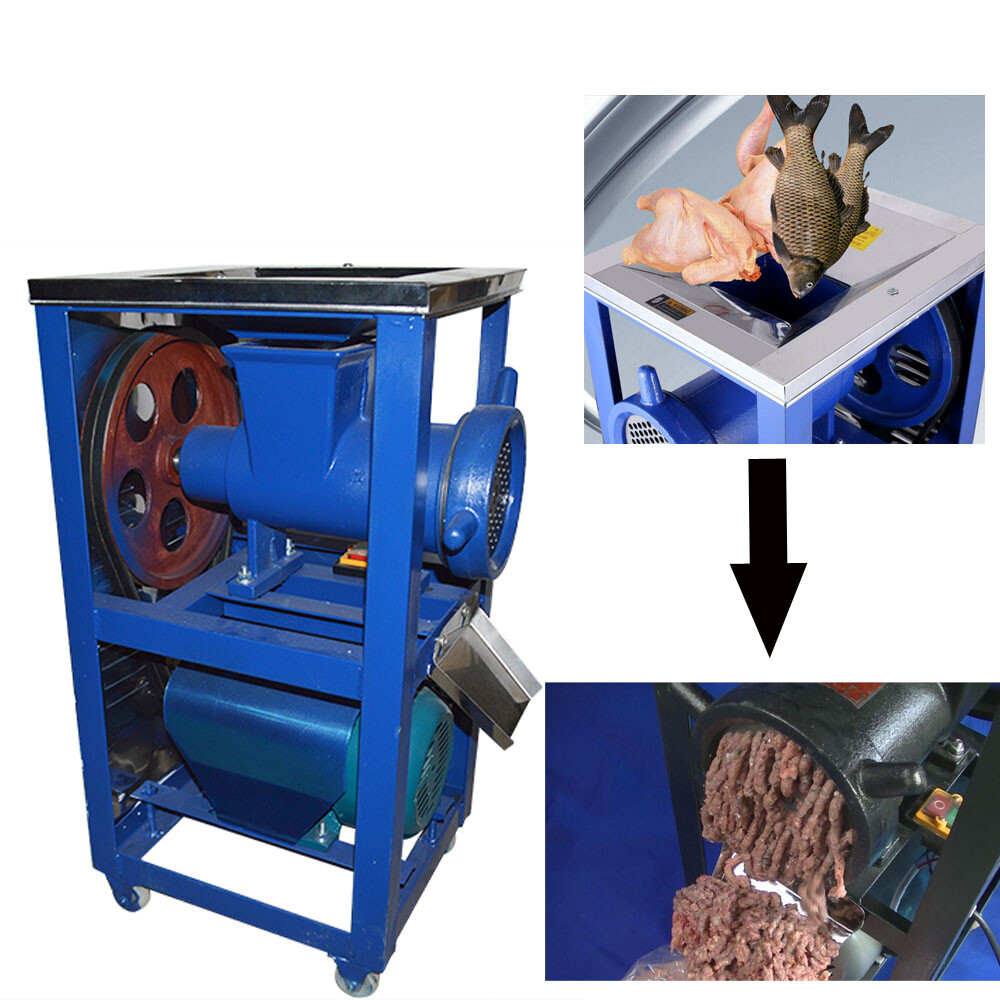 Fish Chicken Bones Crusher Feed Processer Meat Grinder Feed Machine 220V