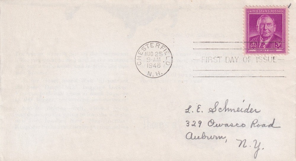 STAMP US SCOTT 965 "Harlan F. Stone" 3 CENT 1948 FDC - H