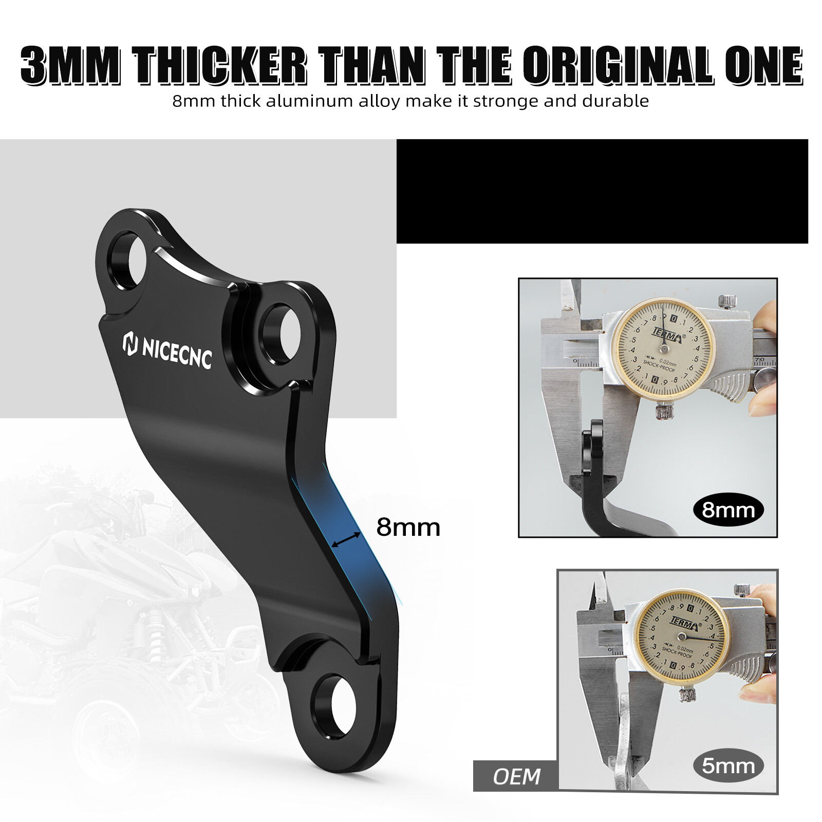 8MM Aluminum Engine Upper Mount Brackets For Honda TRX450R TRX450ER 2006-2014