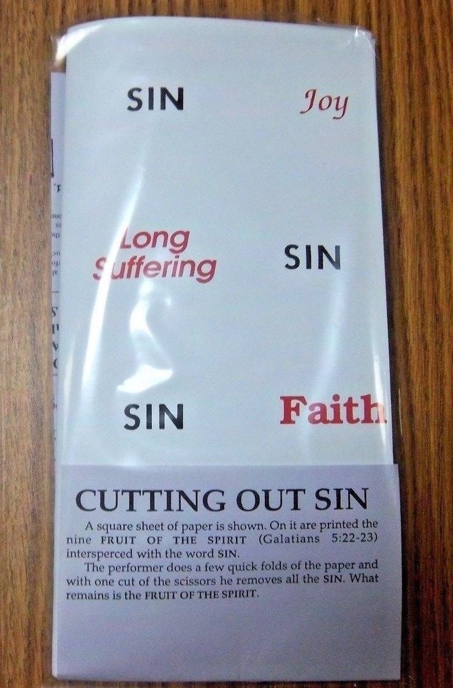 CLEARANCE--Cutting Out Sin, a Gospel Object Lesson