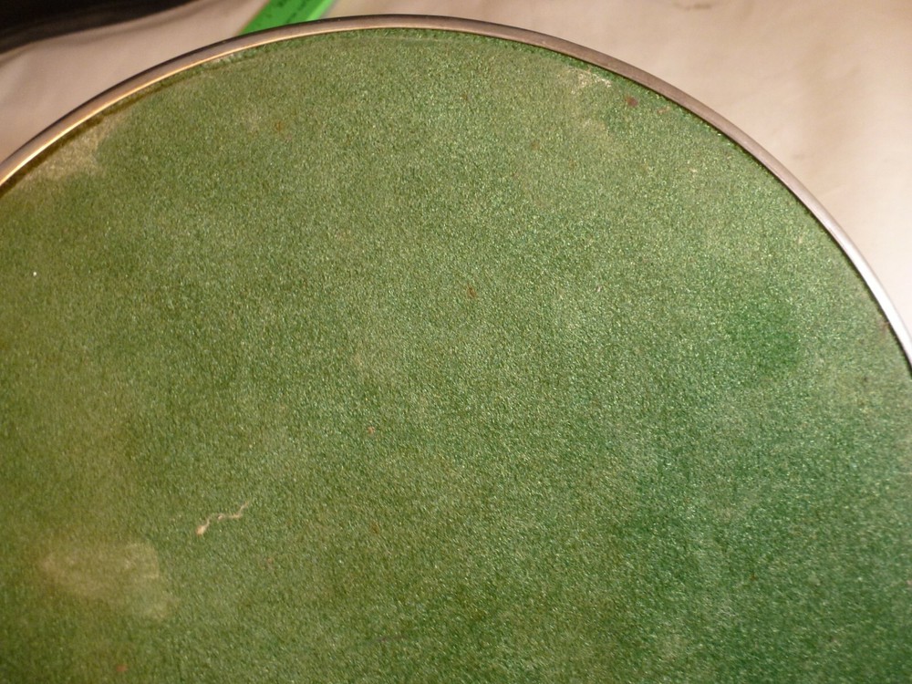 Vintage Silverplate 9" Round Etched Serving Trivet Plate Made In England Signed