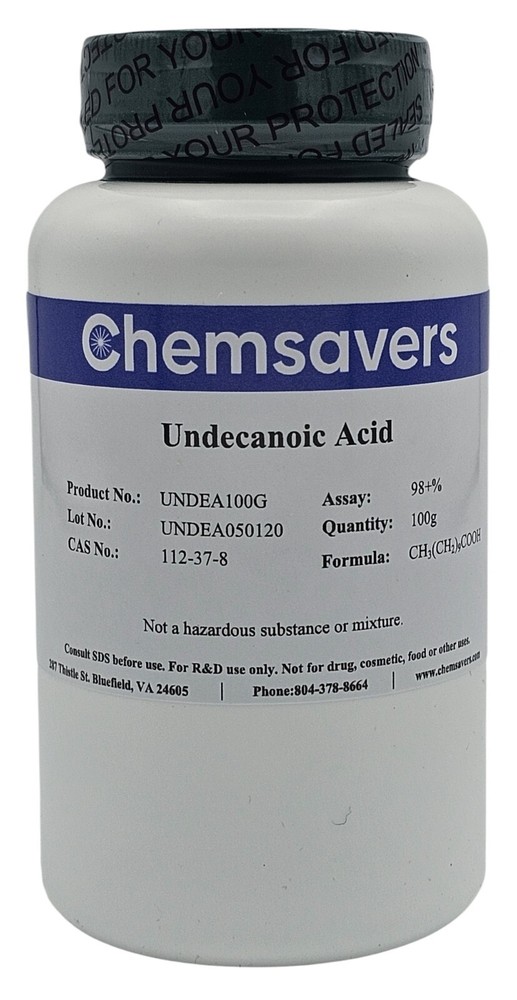 Undecanoic Acid, 98+%, 100g