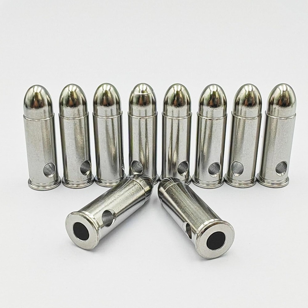 Durable Precision Dummy Rounds - Steel 10-Pack for Safe Firearm Practice