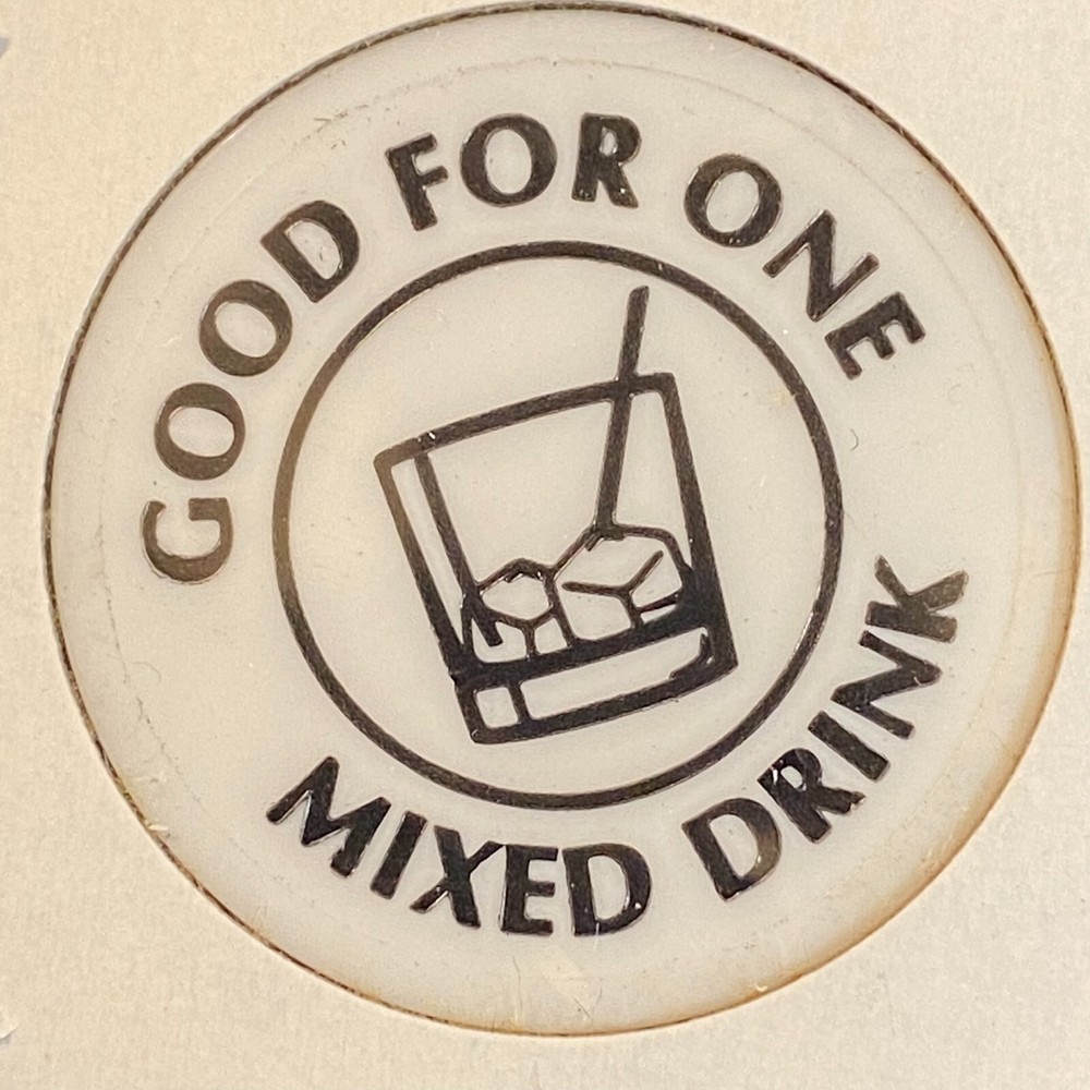 Lock Haven, PA Black Forest Inn c2000 Plastic "One Mixed Drink" Token
